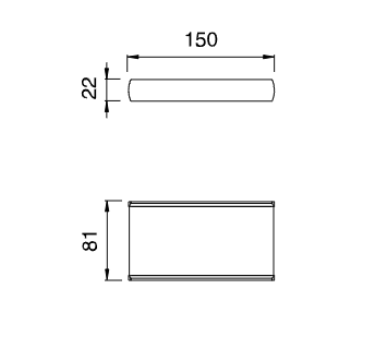 Полка подвесная Cea Design Ayla AYL 104 схема 2