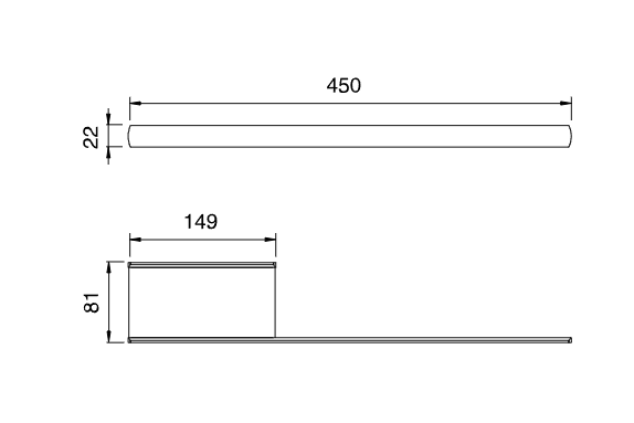 Полка металлическая Cea Design Ayla AYL 107 с держателем для полотенца ФОТО