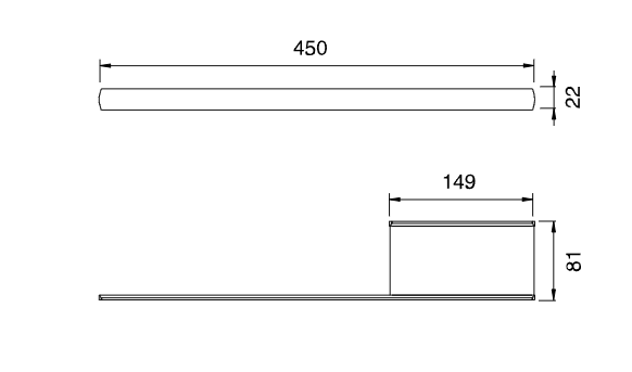 Полка металлическая Cea Design Ayla AYL 109 с полотенцедержателем ФОТО