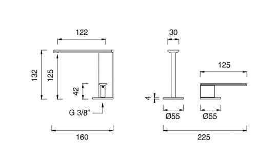 Смеситель для раковины Cea Design Ayla AYL 10 схема 2