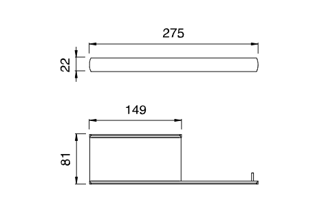 Держатель для туалетной бумаги Cea Design Ayla AYL 115 с полочкой схема 2