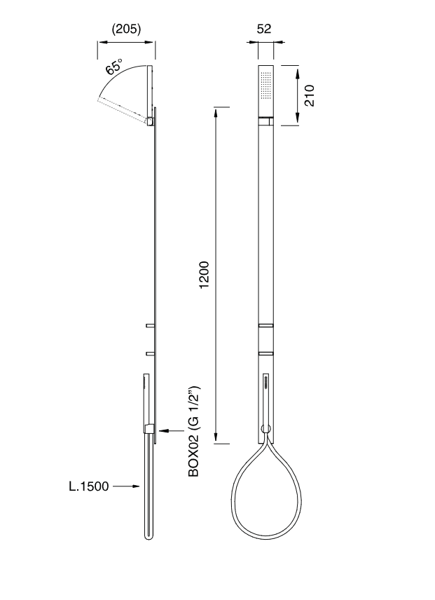 Душевая система Cea Design Bar BAR 41 настенная ФОТО
