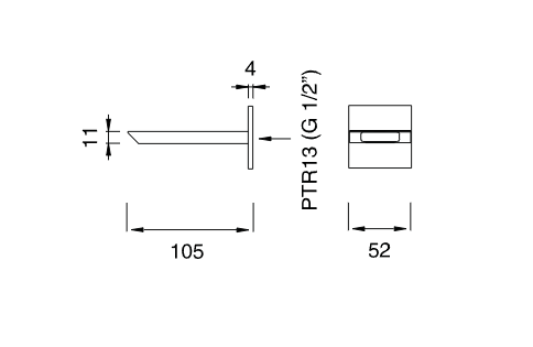Настенный излив Cea Design Bar BAR 52 ФОТО