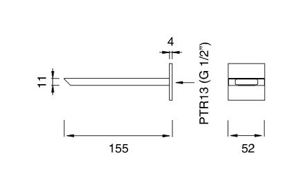Излив настенный Cea Design Bar BAR 53 схема 2