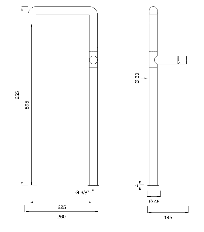 Смеситель для раковины Cea Design Cartesio CAR 34 однорычажный ФОТО