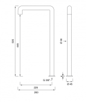 Излив с поворотным механизмом Cea Design Cartesio CAR 86 схема 2
