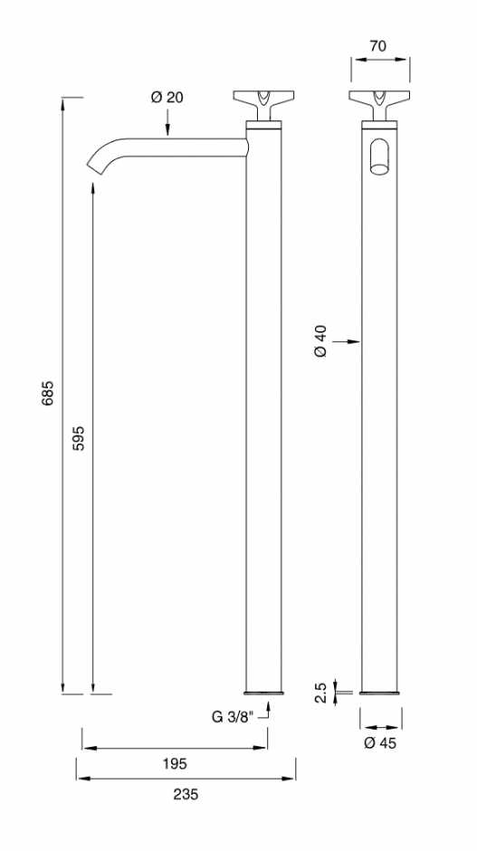 Прогрессивный смеситель Cea Design Cross CRX 60 ФОТО