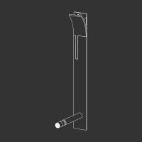 Смеситель для биде Cea Design Cut Plus CUT 05 вертикальный схема 1 Смеситель для биде Cea Design Cut Plus CUT 05 вертикальный схема 1