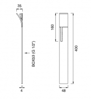 Смеситель для душа Cea Design Cut Plus CUT 60 без излива схема 2