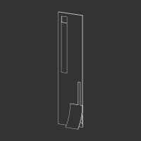 Смеситель для душа Cea Design Cut Plus CUT 70 со встроенным ручным душем схема 1