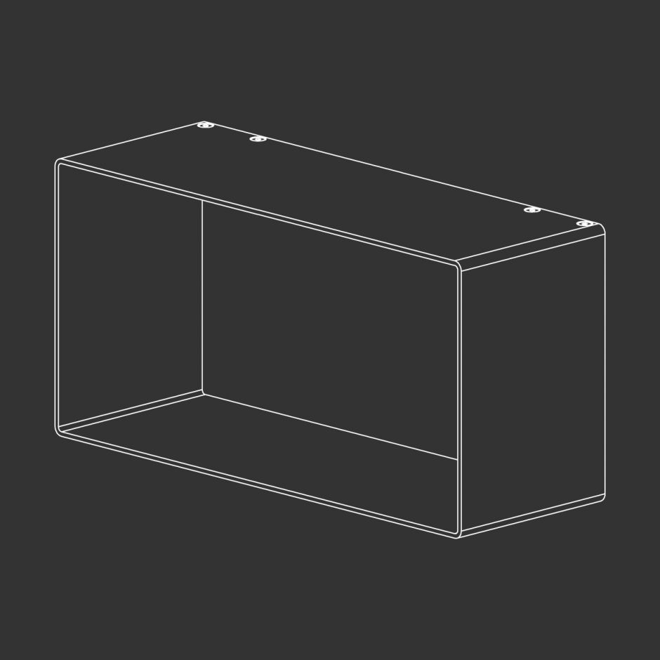 Изображение Полка Cea Design Duet DET 103 металлическая