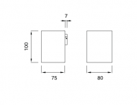 Держатель для зубных щеток Cea Design Duet DET 105 настенный схема 2