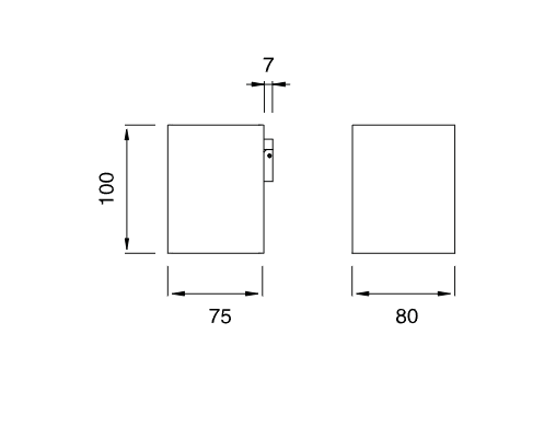 Держатель для зубных щеток Cea Design Duet DET 105 настенный схема 2