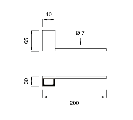 Полотенцедержатель подвесной Cea Design Duet DET 108 20 см ФОТО