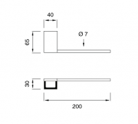 Полотенцедержатель подвесной Cea Design Duet DET 108 20 см схема 2
