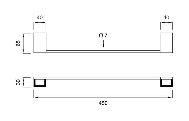 Полотенцедержатель металлический Cea Design Duet DET 112 45 ФОТО