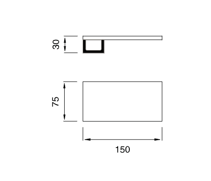 Полка Cea Design Duet DET 119 подвесная ФОТО