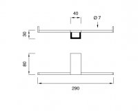 Двойной держатель для туалетной бумаги Cea Design Duet DET 122 схема 2