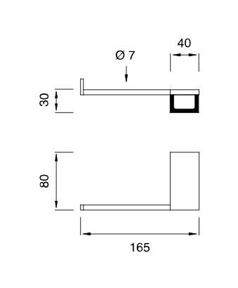 Держатель для туалетной бумаги Cea Design Duet DET 123 металлический ФОТО