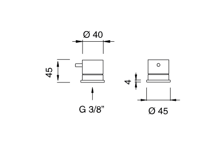 Дивертор на борт ванны Cea Design DEV 04 ФОТО