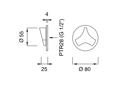 Дивертор настенный Cea Design DEV 10 ФОТО