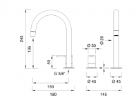 Кран для фильтрованной воды Cea Design Eco-Drinking Tap Water ETW 07 схема 2