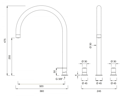 Кран для питьевой воды Cea Design Eco-Drinking Tap Water ETW 26 схема 2