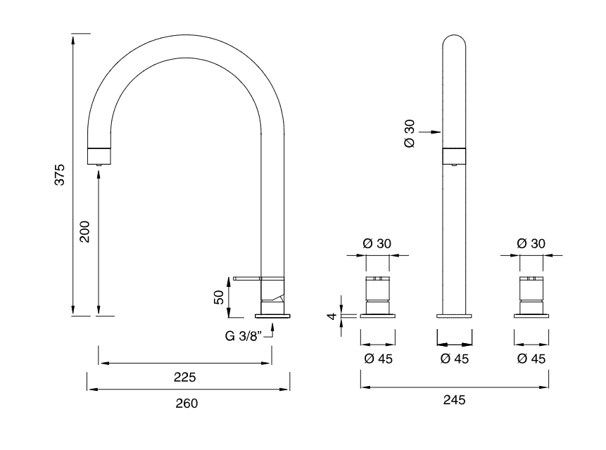 Смеситель для раковины Cea Design Eco-Drinking Tap Water ETW 27 с выводом питьевой воды ФОТО