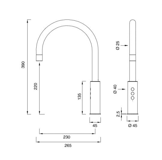 Кран для фильтрованной воды Cea Design Eco-Drinking Tap Water ETW 38 схема 2