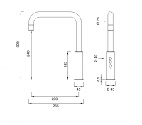 Кран для фильтрованной воды Cea Design Eco-Drinking Tap Water ETW 40 схема 2