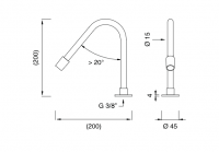 Гибкий излив Cea Design Flex FLX 03 схема 2