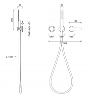 Смеситель для душа Cea Design Ayla AYL 30 термостатический схема 2 Смеситель для душа Cea Design Ayla AYL 30 термостатический схема 2