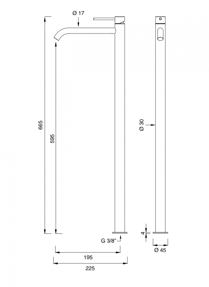 Настольный смеситель для раковины Cea Design GASTONE GAS31 ФОТО