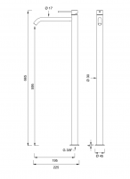 Настольный смеситель для раковины Cea Design GASTONE GAS31 схема 2