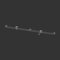 Настенный смеситель Cea Design HOK с изливом нержавеющая сталь HOK42S для сада схема 1