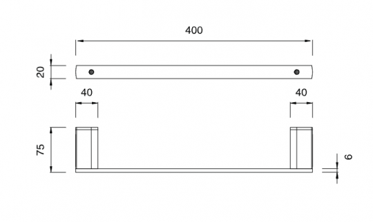 Полотенцедержатель Cea Design LUTEZIA настенный LTZ116 схема 2
