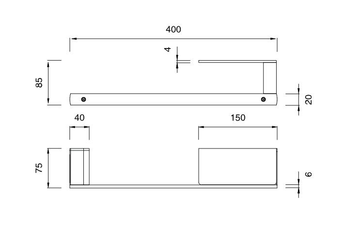 Полотенцедержатель Cea Design LUTEZIA с полочкой LTZ120 ФОТО