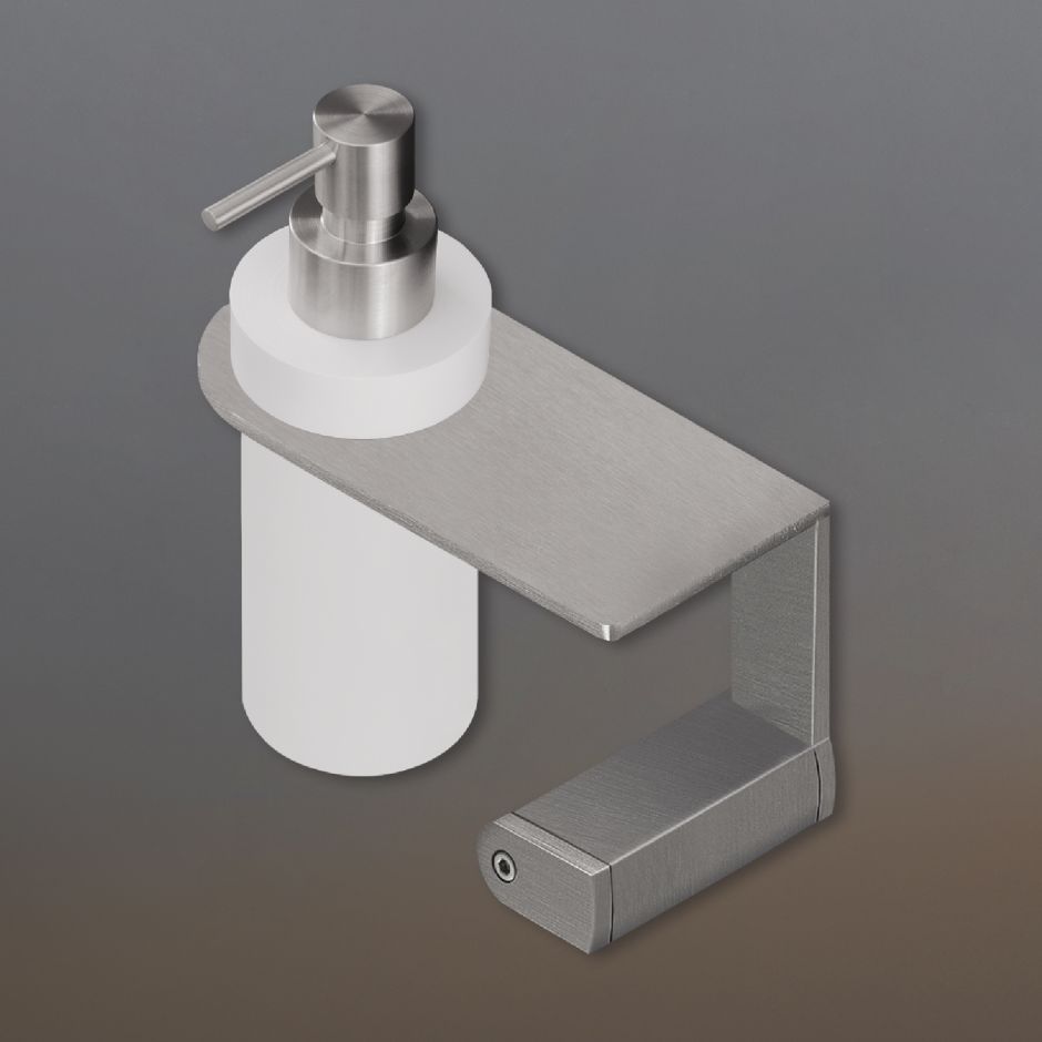 Изображение Полка с держателем для мыльного дозатора Cea Design LUTEZIA нержавеющая сталь LTZ126