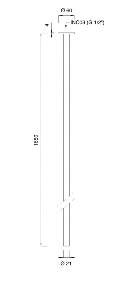 Потолочный излив Cea Design MILO360 нержавеющая сталь MIL73 ФОТО