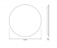 Зеркало Cea Design MIRRORS MIR01S 55х55 см схема 2