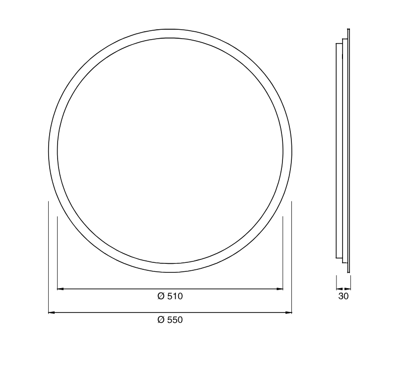 Зеркало Cea Design MIRRORS нержавеющая сталь MIR02 55х55 см ФОТО