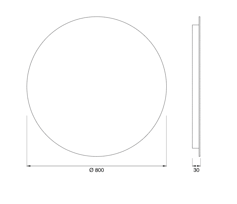 Зеркало подвесное Cea Design MIRRORS MIR03 80х80 см ФОТО