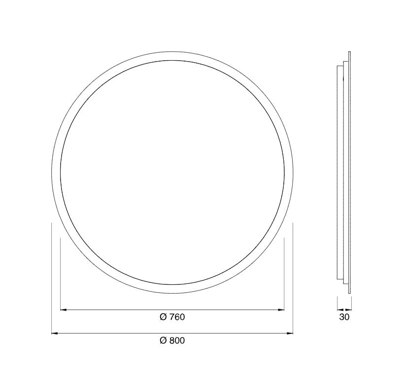 Зеркало Cea Design MIRRORS нержавеющая сталь MIR06 80х80 см ФОТО