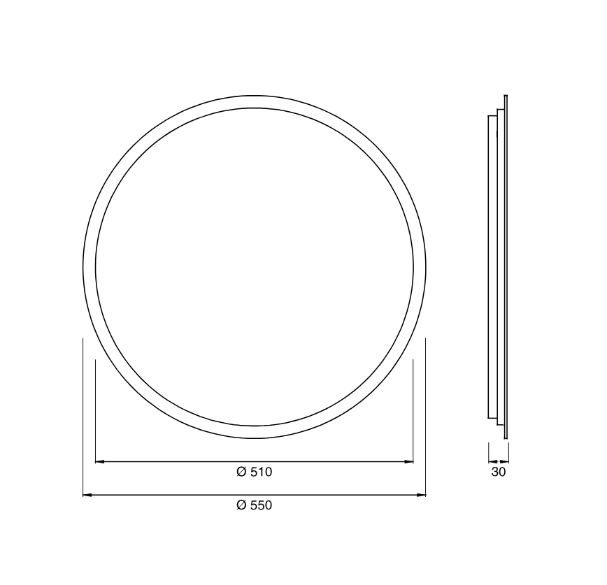 Зеркало настеное Cea Design MIRRORS нержавеющая сталь MIR07 55х55 см ФОТО