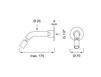 Настенный регулируемый излив Cea Design NEUTRA NEU51 схема 2
