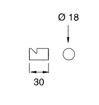 Крючок для одежды подвесной Cea Design OPUS OPS101 ФОТО