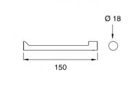 Держатель для туалетной бумаги подвесной Cea Design OPUS нержавеющая сталь OPS102 схема 2