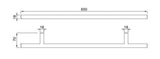 Полотенцедержатель Cea Design OPUS нержавеющая сталь OPS103 схема 2