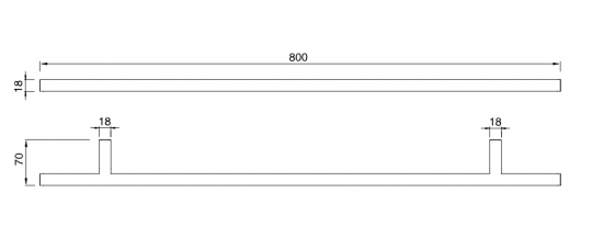 Полотенцедержатель Cea Design OPUS OPS104 схема 2