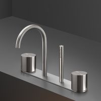 Смеситель на борт ванны Cea Design OPUS прогрессивный, с изливом, с выдвижной лейкой OPS64 схема 1